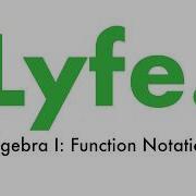 Algebra 1 Function Notation