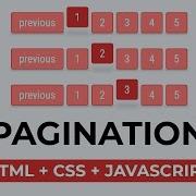 Creating Flat Pagination HTML CSS JS