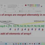 Merging Elements Of TWO Arrays Alternately To Get One Single Array