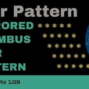 Code 109 Mirrored Rhombus Star Pattern Star Patterns Using Python 365 Days Of Code