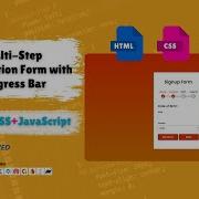 How To Create A Multi Step Registration Form With Progress Bar Html Css Javascript