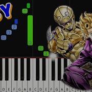 EASY Piano Tutorial Giorno S Theme Il Vento D Oro Jojo Golden Wind Animeloveman
