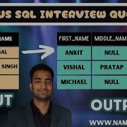 Famous SQL Interview Question First Name Middle Name And Last Name Of A Customer