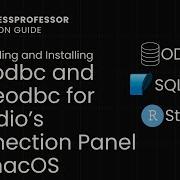 Installing Unixodbc And Sqliteodbc Using Homebrew On MacOS To Setup SQLite For RStudio S Connections