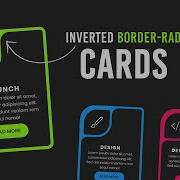CSS Inverted Border Radius Cards Curve Outside