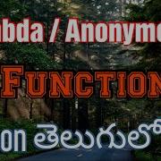 Lambda Function Or Anonymous Function In Python Telugu By Kotha Abhishek