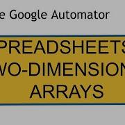 Google Apps Script Two Dimensional Arrays And Spreadsheet Data The Google Automator