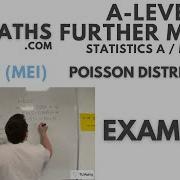 OCR MEI Statistics Minor J Poisson Distribution 05 Example 1