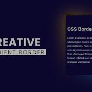 Creative Glowing Gradient Border Effects Html CSS