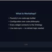 Build A Dashboard In Palantir Foundry Workshop Beginner Tutorial