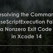 Resolving The Command PhaseScriptExecution Failed With A Nonzero Exit Code Error In Xcode 14