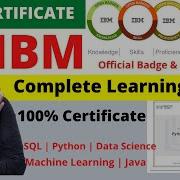 IBM Free Certification And Badges Python Data Science Machine Learning Free Certificate