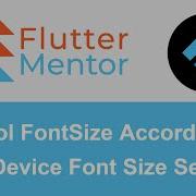 Flutter Set Font Size According To User Device Settings