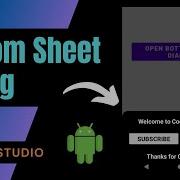 Android Bottom Sheet Dialog Android Studio Java