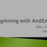 AndEngine Tutorial 01 Beginning With AndEngine