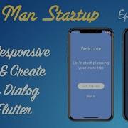 Ep 18 Flutter Build Responsive Intro Page Layout Create Custom Dialog Box Using Named Routes