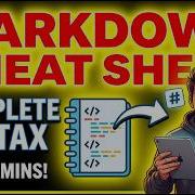 Markdown Cheat Sheet Complete Syntax In 4 Minutes