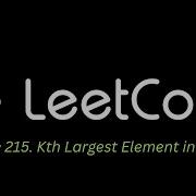 63 Leetcode 215 Kth Largest Element In An Array Javascript