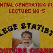EXPONENTIAL GENERATING FUNCTION LECTURE NO 5