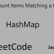 LeetCode 1773 Count Items Matching A Rule Map Java