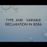 8086 Assembly Language Tutorial For Beginners Part 03 Type And Variable Declaration In 8086