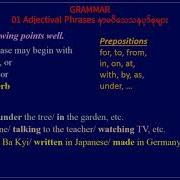01 Grade 10 English 2C Grammar Adjectival Phrases