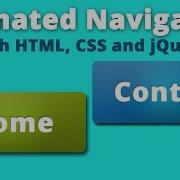 Animated Navigation Bar HTML CSS JQuery SIMPLE
