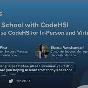 CodeHS Webinar How To Use CodeHS For In Person And Virtual Learning