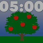 5 Minute Timer Falling Apples Animated Timer