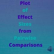 Plot Of Effect Sizes From Pairwise Comparisons
