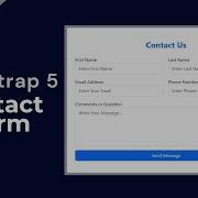 How To Build A Responsive Contact Us Form Using Bootstrap 5