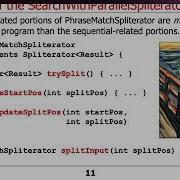 Evaluating The Java SearchWithParallelSpliterator Case Study