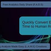 Splunk Tutorial Converting Epoch Time To Human Readable Text FADS