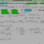 Chem 121 Lecture 5G Limiting Reactants