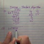 6NS2 Dividing Multi Digit Numbers With Standard Algorithm Part 1