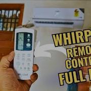 Whirlpool AC Remote Functions Settings Operation How To Use Whirpool Ac Mai Timer Set Hindi