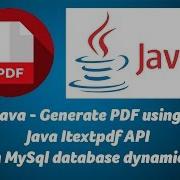 Java Generate PDF Using Java Itextpdf Mysql Database Dynamically
