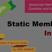 Javascript Interview 06 How To Create Static Members In Javascript ES5 Or Older