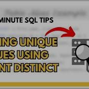 2 Minute SQL Tips Finding Unique Values Using COUNT DISTINCT