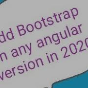 How To Add Bootstrap In Angular Add Bootstrap To Angular 8 Add Bootstrap In Angular In Hindi