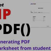 Generating PDF Document Using Record From MySQL Database With Unique Id In PHP Using FPDF Class