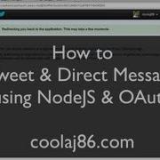 Tweet Direct Message With NodeJS Twitter