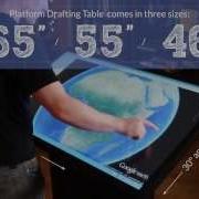 Ideum Platform Multitouch Drafting Tables 4K Ultra HD