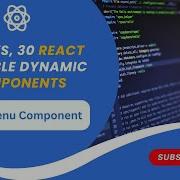 How To Build Dynamic Menu Component In React Click Outside To Close Professional CSS Smooth UI