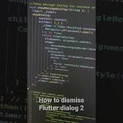 How To Dismiss Flutter Dialog Automatically 2