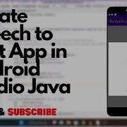 How To Create A Speech To Text App In Android Studio Java Mobile App Development