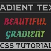 Gradient Text CSS Pure CSS Tutorial