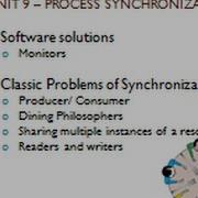 Monitors And Classic Problems Of Synchronization