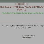 Lecture 5 Parallel Algorithm Design Part1