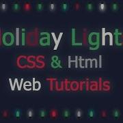 CSS Html Holiday Christmas Lights Blink Animation Effect